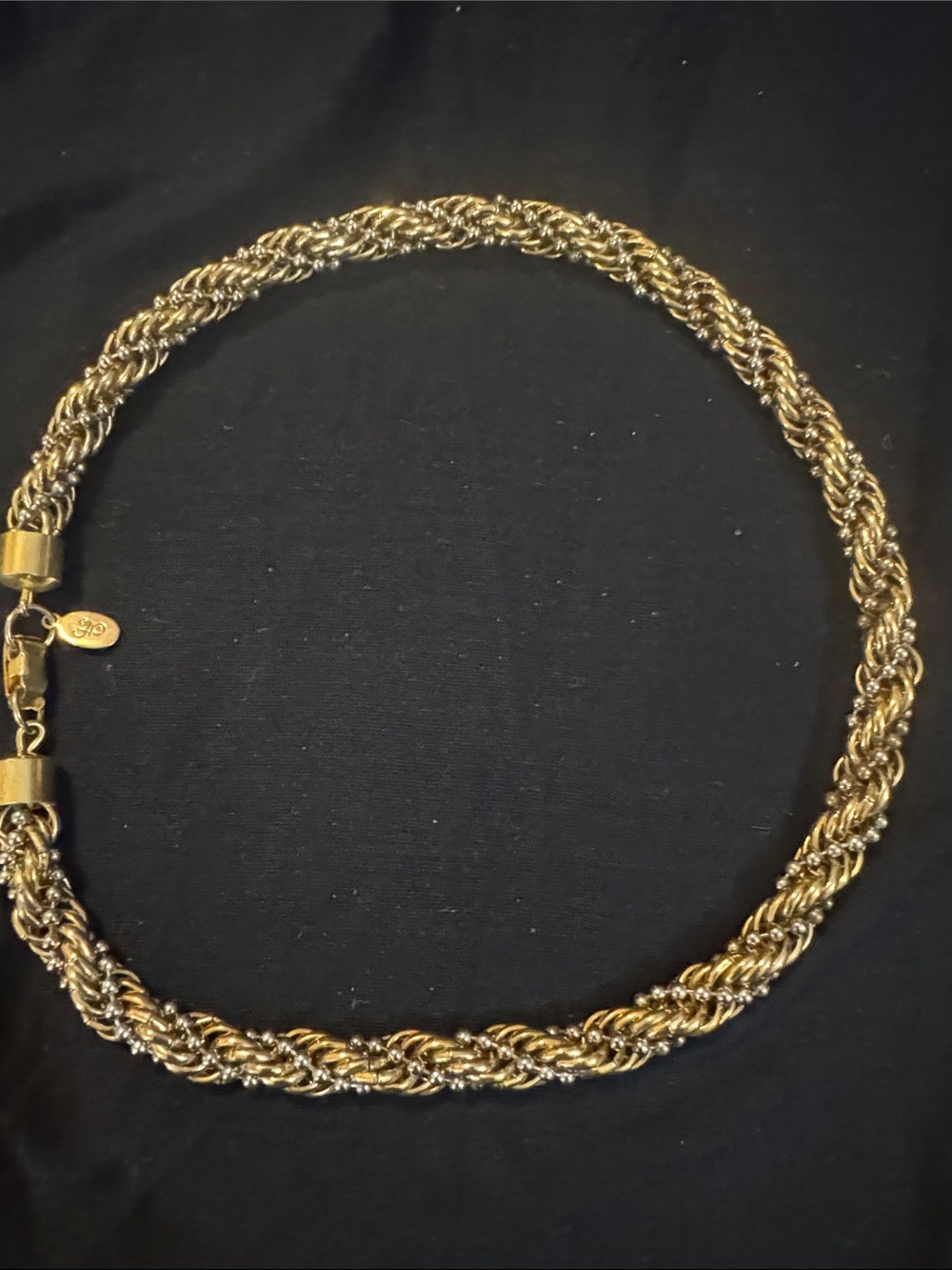 Gold-Tone Twisted Rope Necklace - Women Jewelry